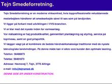 Tejn Smedeforretning Freddy Kofoed Svendsen